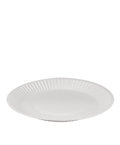 Тарілка картонна біла ламінована 200мм 50шт