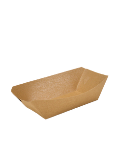 Тарілка-човник крафт з ламінацією 143х85х40 мм 100шт