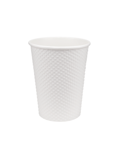 Стакан паперовий 400мл двошаровий White Sensitive 25шт, Розмір стакана: 400, Колір стакана: Білий, Матеріал: Картон