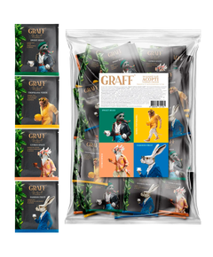 Чай зеленый байховый Assorted tea flavors ассорти Graff 48шт х 1.5г
