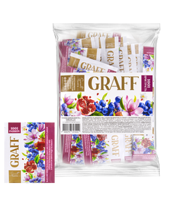 Чай черный с зеленым с ароматом винограда и граната 1001 страсть Graff 50шт х 1.5г