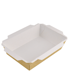 Контейнер крафт-білий 150х100х45мм 750мл 50шт