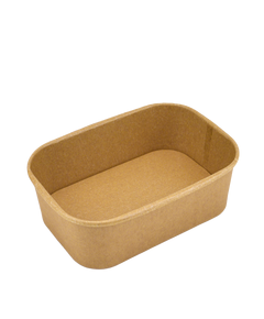 Контейнер овальний крафт 170х120х75мм 1000мл 50шт