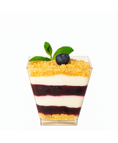 Креманка для десертов стеклоподобная Квадрат 200мл 50шт