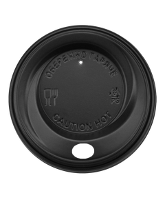 Кришка для паперових стаканів PS-80 чорна 100шт