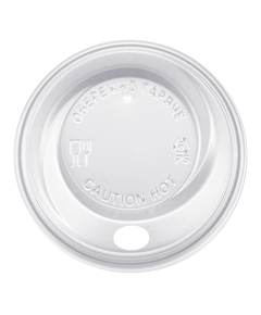 Крышка для бумажных стаканов PS-70 белая 100шт