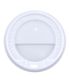 Крышка для бумажных стаканов M-90 белая 50шт, Материал: Пластик, Диаметр крышки, мм: 90, Цвет крышки: Белый, Инд. упаковка: Нет