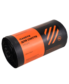 Пакет для мусора PETROVKA HoReCa 120л 25шт 25мкм Усиленный