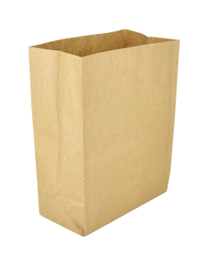 Бумажный пакет с прямоугольным дном крафт 210х120х300мм 50шт