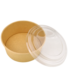 Кришка для салатника крафт D-150 мм 750 мл 50 шт