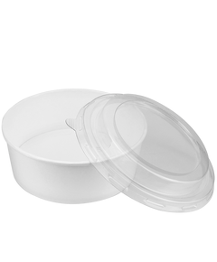 Кришка для салатника білого D-142мм 500мл 50шт