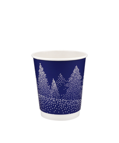 Стакан бумажный 250мл евро двухслойный SNOWME 25шт, Размер стакана: 250 Евро, Цвет стакана: С рисунком, Материал: Картон