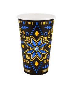 Стакан бумажный 500мл однослойный Стефания 50шт