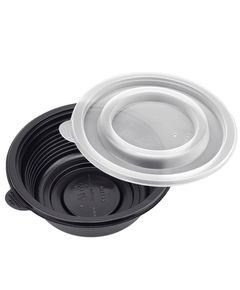 Кришка для супника чорного D-140мм 350/500мл 20шт