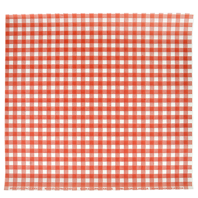 Папір пакувальний Червона клітинка 300х300мм 500шт, изображение 2