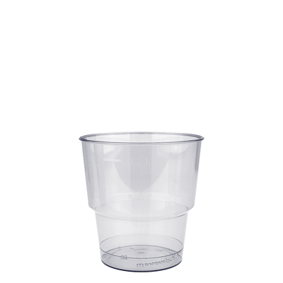 Стакан склоподібний прозорий 200мл 25шт