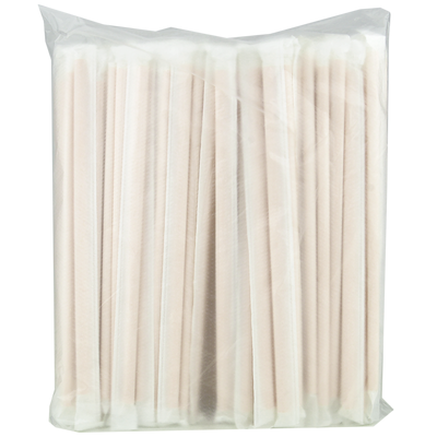 Паперова трубочка в індивідуальній упаковці Крафт 200х6мм 50шт, изображение 2