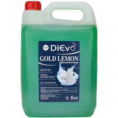 Засіб для миття посуду DiЄvo Gold Lemon Optimum каністра 5л