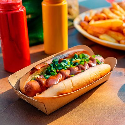 Тарілка-човник крафт 100х220х45мм 50шт, изображение 3