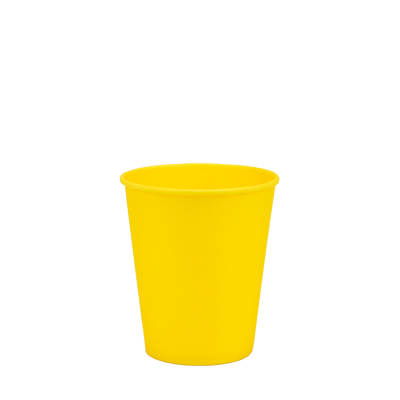 Стакан бумажный 175мл однослойный YELLOW SUBMARINE 50шт, Размер стакана: 175, Цвет стакана: Желтый