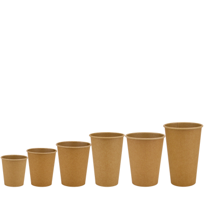 Стакан бумажный 250мл евро однослойный крафт Ю 50шт, Размер стакана: 250 Евро, Цвет стакана: Крафт, Материал: Картон, изображение 3