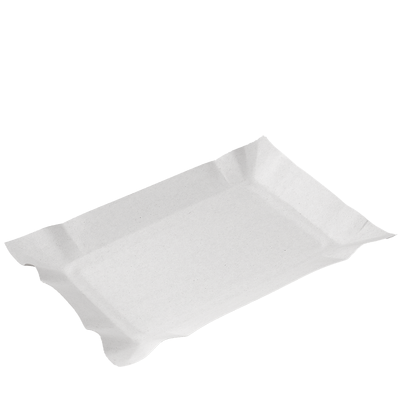 Тарелка картонная белая 200х130мм 100шт