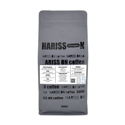 Кава в зернах HARISS ON №5 Арабіка-робуста 1кг