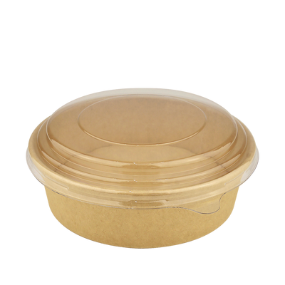 Кришка для салатника крафт D-154мм 550мл 50шт, изображение 2