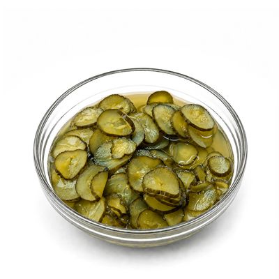 Огірки мариновані, різані слайсами ТМ Руна 1,15кг