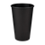 Стакан паперовий 500мл одношаровий Black Edition 50шт, Розмір стакана: 500, Колір стакана: Чорний, Матеріал: Картон