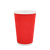 Стакан паперовий 340мл гофрований червоний 20шт, Розмір стакана: 340, Колір стакана: Червоний, Матеріал: Картон