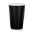 Стакан паперовий 500мл двошаровий DONUTS чорний 20шт, Розмір стакана: 500, Колір стакана: Чорний, Матеріал: Картон