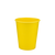 Стакан паперовий 250мл одношаровий Yellow Edition 50шт, Розмір стакана: 250, Колір стакана: Жовтий, Матеріал: Картон