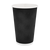 Стакан паперовий 500мл гофрований чорний 20шт, Розмір стакана: 500, Колір стакана: Чорний, Матеріал: Картон