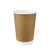 Стакан паперовий 340мл двошаровий крафт Зерно 25шт, Розмір стакана: 340, Колір стакана: Крафт