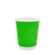 Стакан бумажный 250мл евро гофрированный салатовый 20шт, Размер стакана: 250 Евро, Цвет стакана: Салатовый, Материал: Картон