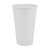 Стакан паперовий 500мл одношаровий білий 50шт, Розмір стакана: 500, Колір стакана: Білий, Матеріал: Картон