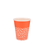 Стакан бумажный 175мл однослойный BIO Orange 50шт, Размер стакана: 175, Цвет стакана: С рисунком, Материал: Картон