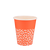 Стакан бумажный 250мл евро однослойный BIO Orange 50шт, Размер стакана: 250 Евро, Цвет стакана: С рисунком, Материал: Картон