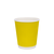 Стакан паперовий 250мл євро гофрований жовтий 30шт, Розмір стакана: 250 Євро, Колір стакана: Жовтий, Матеріал: Картон