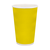 Стакан паперовий 500мл гофрований жовтий 20шт, Розмір стакана: 500, Колір стакана: Жовтий, Матеріал: Картон