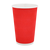 Стакан паперовий 500мл гофрований червоний 20шт, Розмір стакана: 500, Колір стакана: Червоний, Матеріал: Картон