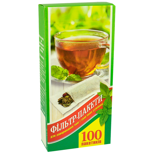 Фільтр пакети для чаю ХL під чайник 100 шт.