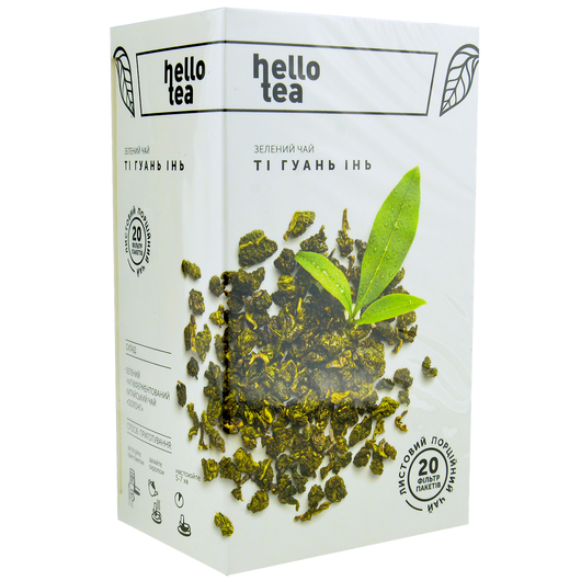 Чай зелений Hello Tea Tie Guan Yin, фільтр-пак 20шт