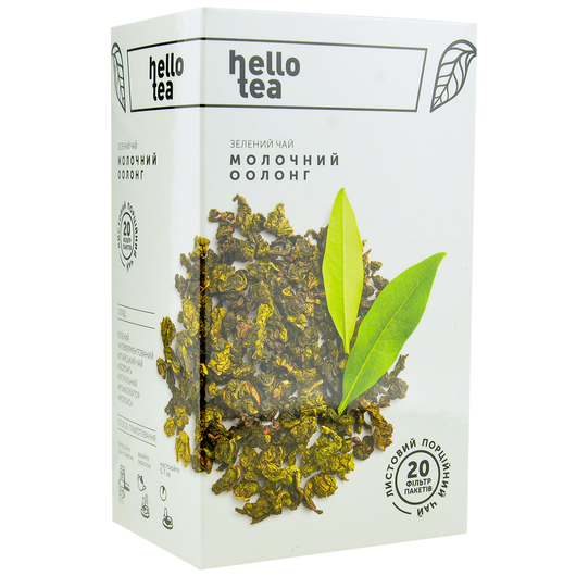 Чай зелений Hello Tea Oolong Milk, фільтр-пак 20шт