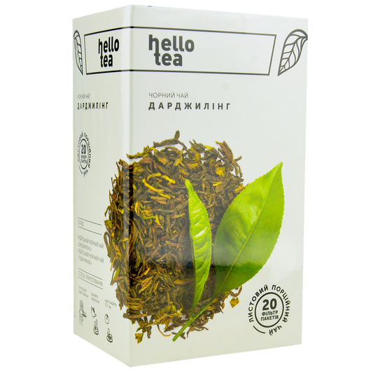 Чай чорний Hello Tea Darjeeling, фільтр-пак 20шт