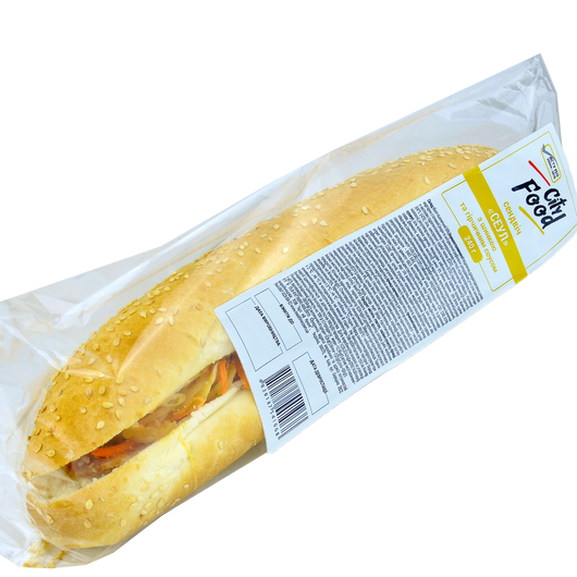 Сендвіч «Сеул» з шинкою і гірчичним соусом TM "City Food" 240г