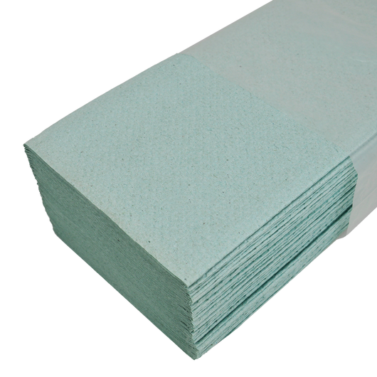 Полотенце бумажное Зеленое 24х23см 160 шт, изображение 2