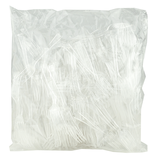 Виделка для фруктів прозора 10см 250шт, изображение 3