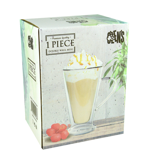 Стеклянная чашка с двойными стенками "Айриш", 400 мл,, изображение 2